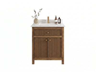 Sonoma Teak Wood 30 in. W x 22 in. D Single Sink Bathroom Vanity
