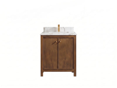 Chicago Teak 30 in. W x 22 in. D Single Sink Bathroom Vanity