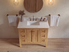 Nashville Teak Wood 42 in. W x 22 in. D Single Sink Bathroom Vanity - photo 36
