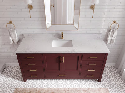 Malibu 72 in. W x 22 in. D Single Sink Bathroom Vanity