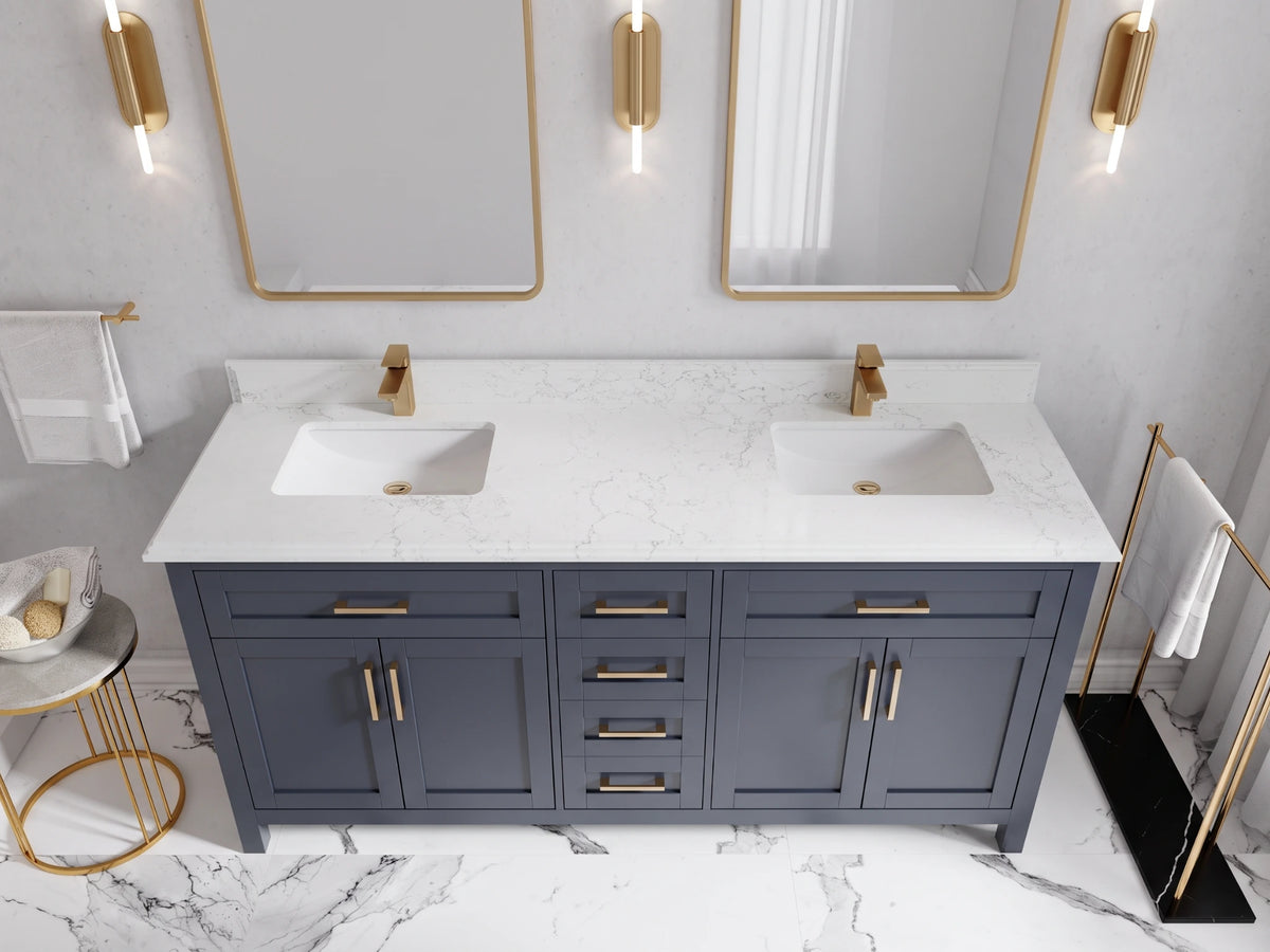 Cambridge 72 in. W x 22 in. D Double Sink Bathroom Vanity