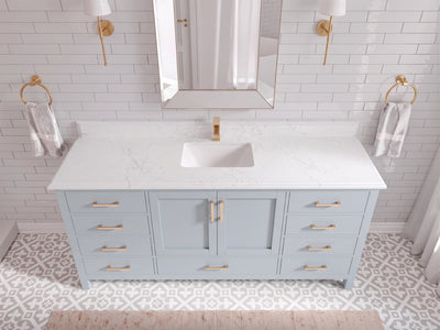 Malibu 72 in. W x 22 in. D Single Sink Bathroom Vanity