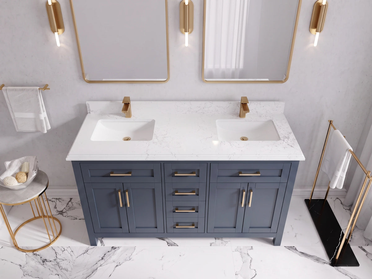 Cambridge 60 in. W x 22 in. D Double Sink Bathroom Vanity