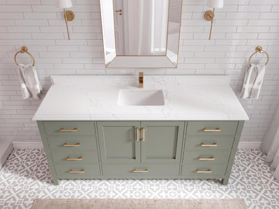 Malibu 72 in. W x 22 in. D Single Sink Bathroom Vanity