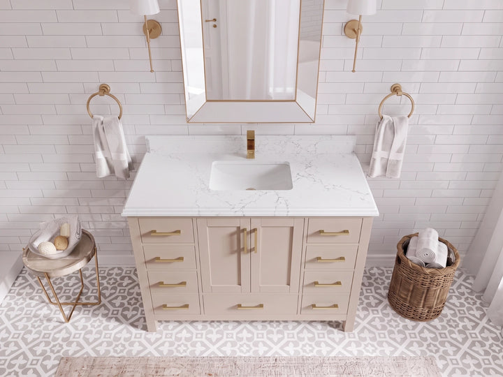 Malibu 48 in. W x 22 in. D Single Sink Bathroom Vanity - photo 12