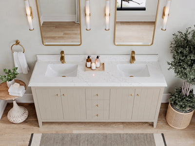 Atlanta 72 in. W x 22 in. D Double Sink Bathroom Vanity