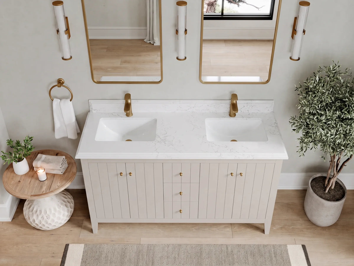 Atlanta 60 in. W x 22 in. D Double Sink Bathroom Vanity