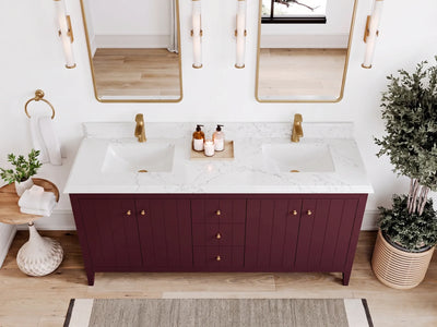 Atlanta 72 in. W x 22 in. D Double Sink Bathroom Vanity