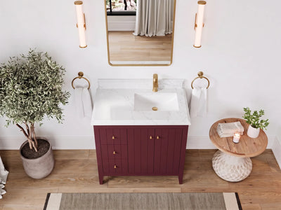 Atlanta 36 in. W x 22 in. D Right Offset Sink Bathroom Vanity