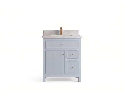 Sonoma 30 in W x 22 in D Reeded Free Standing Single Sink Bathroom Vanity