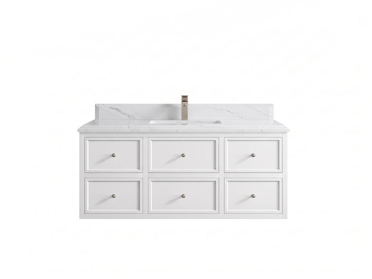 Roswell Floating 48 in. W x 22 in. D Single Sink Bathroom Vanity