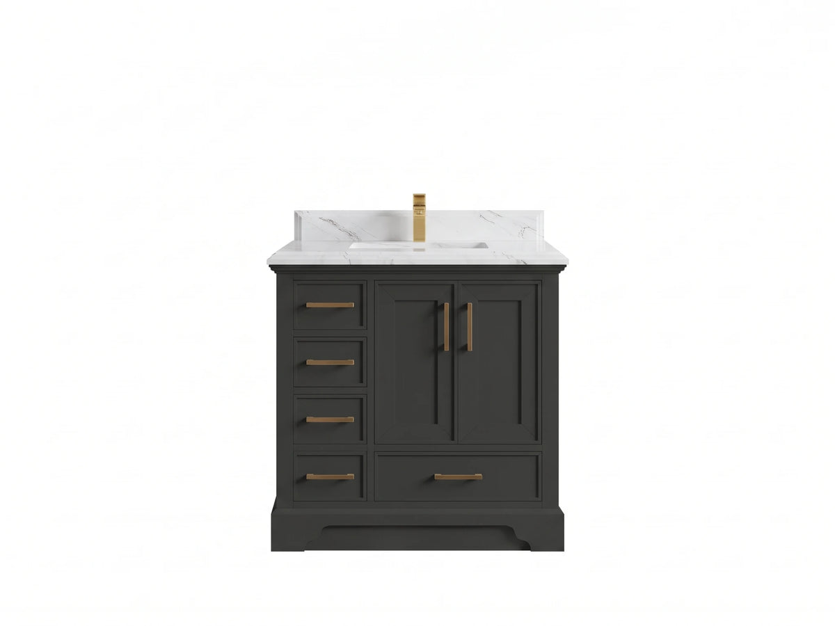 Charlotte 36 in. W x 22 in. D Center Sink Bathroom Vanity