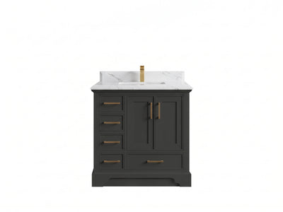 Charlotte 36 in. W x 22 in. D Center Sink Bathroom Vanity