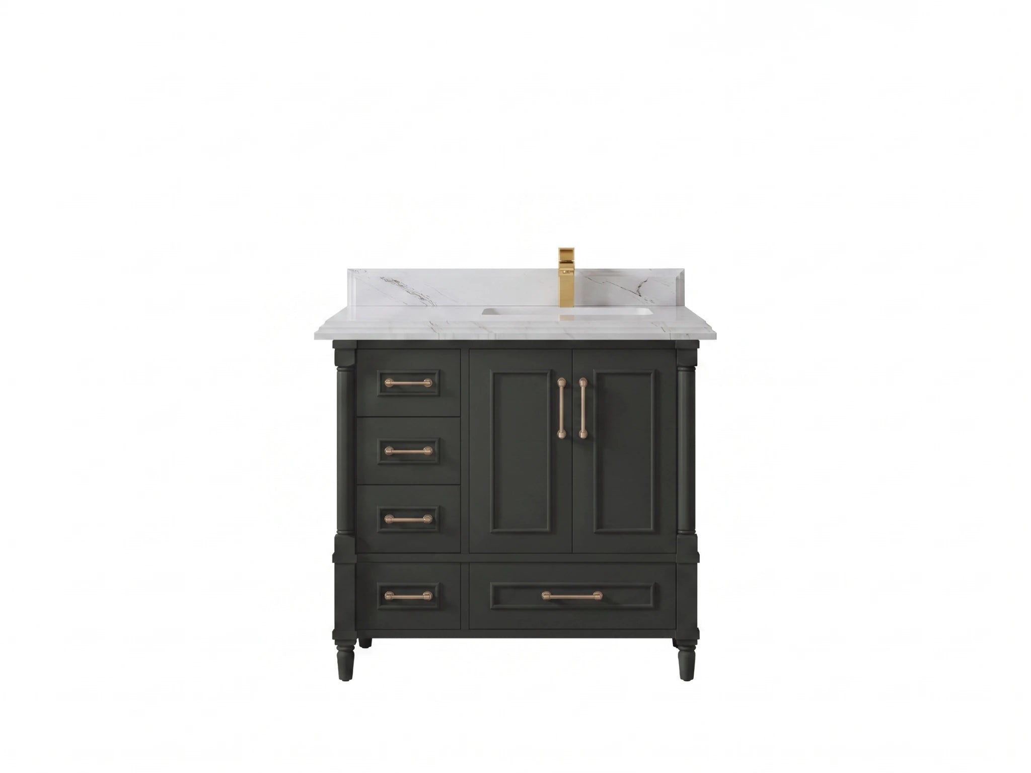 Aberdeen 36 in. W x 22 in. D Right Offset Sink Bathroom Vanity