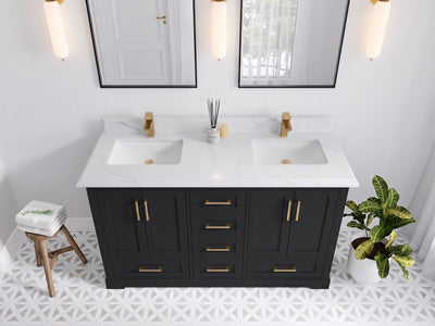 Boston 60 in. W x 22 in. D Double Sink Bathroom Vanity