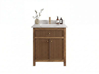 Sonoma Teak Wood 30 in. W x 22 in. D Single Sink Bathroom Vanity