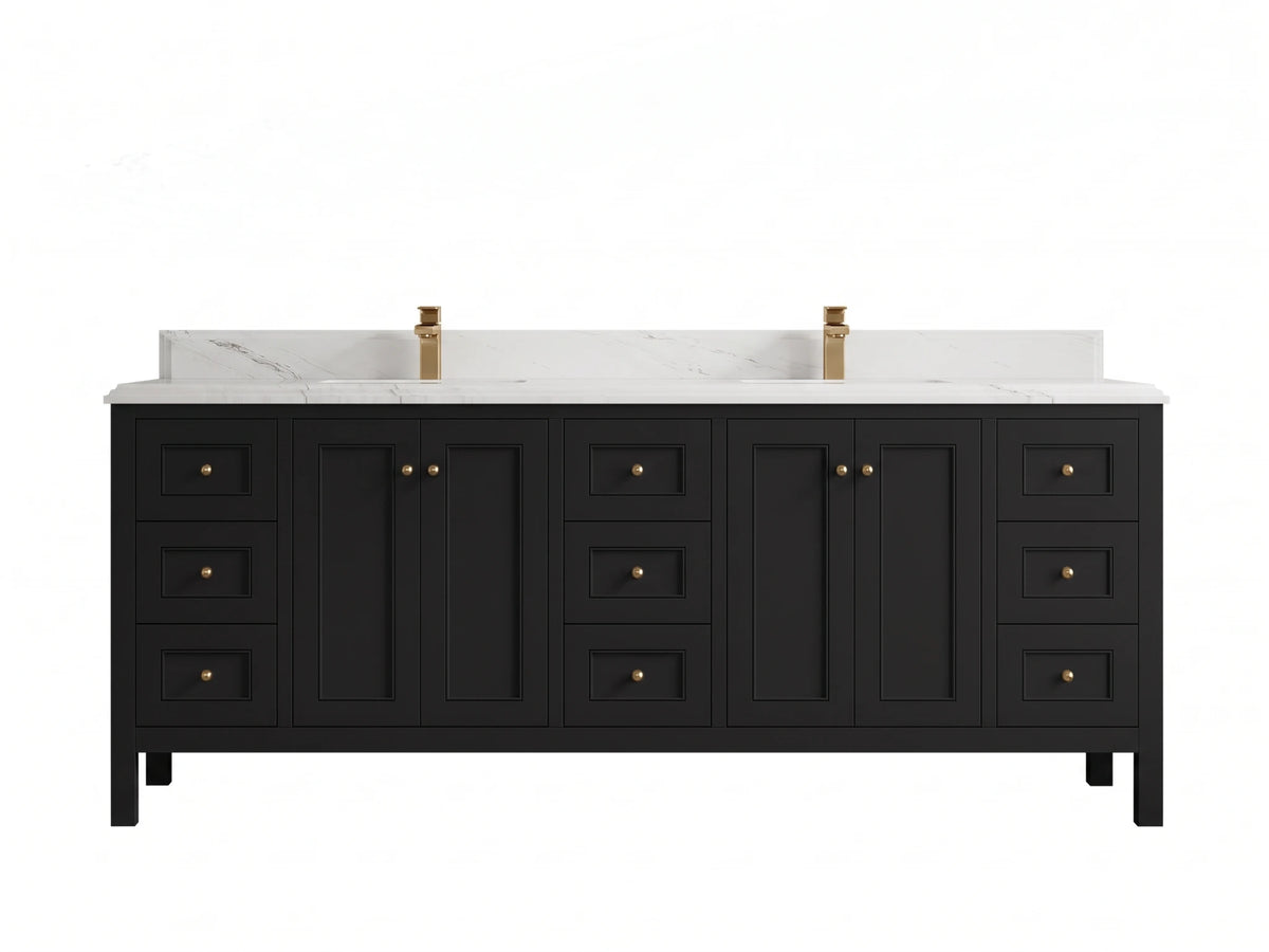 Nashville 84 in W x 22 in D Double Sink Bathroom Vanity