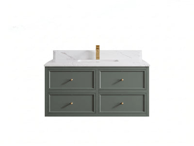 Roswell Floating 42 in. W x 22 in. D Single Sink Bathroom Vanity