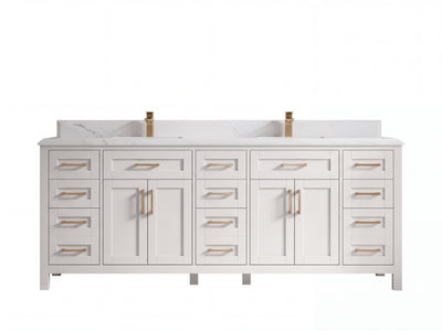 Cambridge 84 in. W x 22 in. D Double Sink Bathroom Vanity