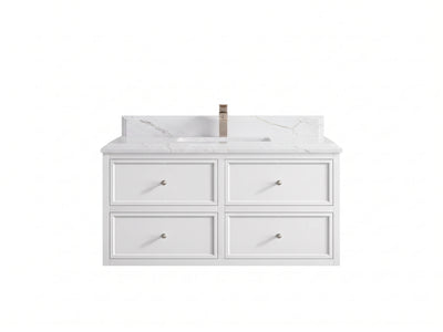 Roswell Floating 42 in. W x 22 in. D Single Sink Bathroom Vanity