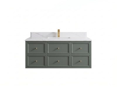 Roswell Floating 48 in. W x 22 in. D Single Sink Bathroom Vanity