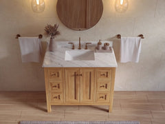 Nashville Teak Wood 42 in. W x 22 in. D Single Sink Bathroom Vanity - photo 34