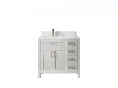 Cambridge 36 in. W x 22 in. D Left Offset Sink Bathroom Vanity