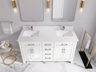 Cambridge 60 in. W x 22 in. D Double Sink Bathroom Vanity