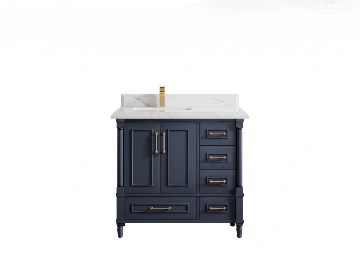 Aberdeen 36 in. W x 22 in. D Left Offset Sink Bathroom Vanity