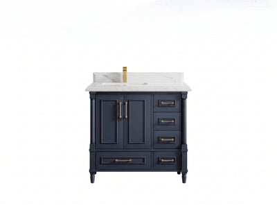 Aberdeen 36 in. W x 22 in. D Left Offset Sink Bathroom Vanity