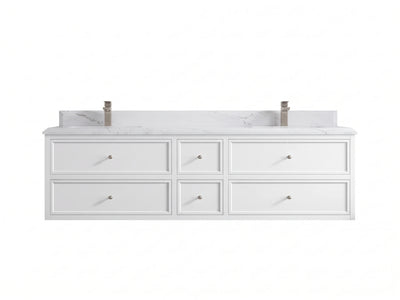 Roswell Floating 72 in. W x 22 in. D Double Sink Bathroom Vanity