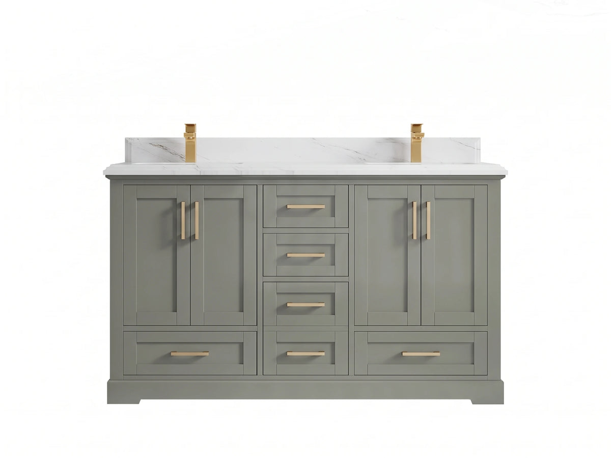 Boston 60 in. W x 22 in. D Double Sink Bathroom Vanity