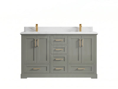 Boston 60 in. W x 22 in. D Double Sink Bathroom Vanity