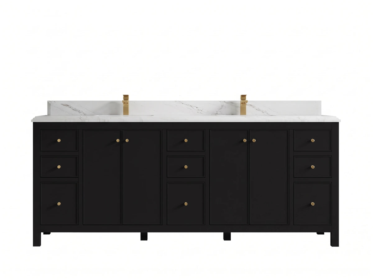 Chicago 84 in. W x 22 in. D Double Sink Bathroom Vanity