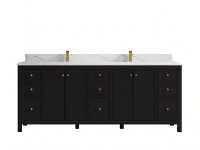 Chicago 84 in. W x 22 in. D Double Sink Bathroom Vanity