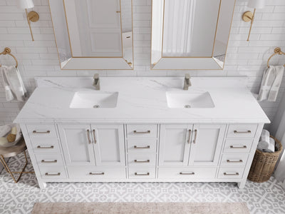 Malibu 84 in. W x 22 in. D Double Sink Bathroom Vanity