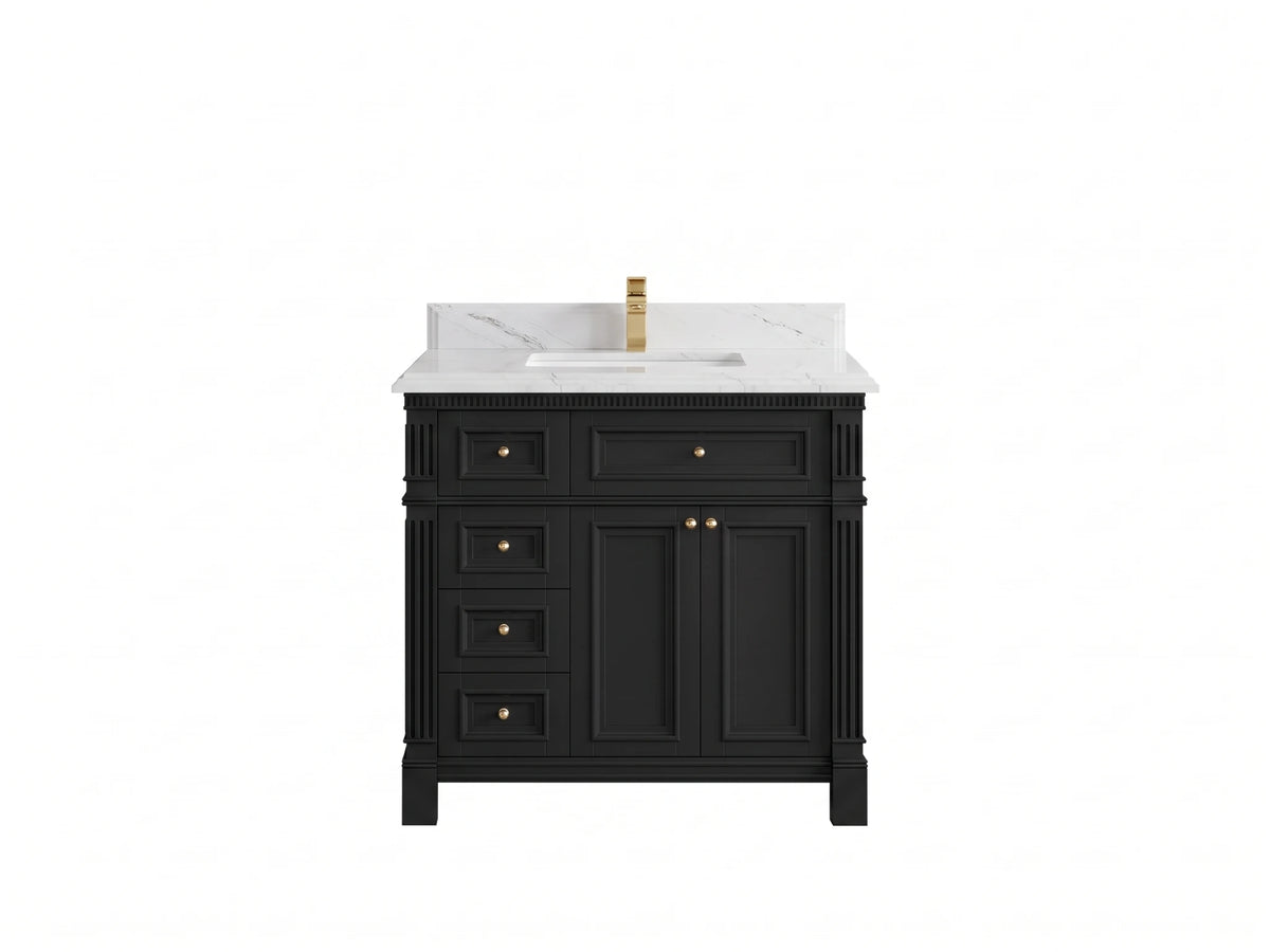 Paris 36 in. W x 22 in. D Center Sink Bathroom Vanity