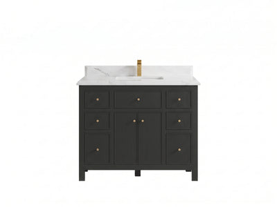 Sonoma 42 in W x 22 in D Free Standing Reeded Single Sink Bathroom Vanity