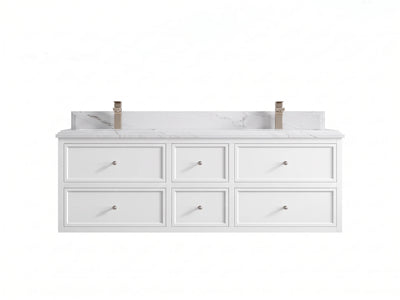 Roswell Floating 60 in. W x 22 in. D Double Sink Bathroom Vanity