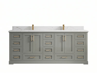Boston 84 in. W x 22 in. D Double Sink Bathroom Vanity