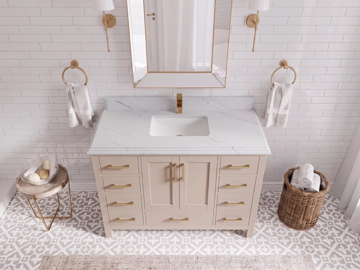 Malibu 48 in. W x 22 in. D Single Sink Bathroom Vanity - photo 13