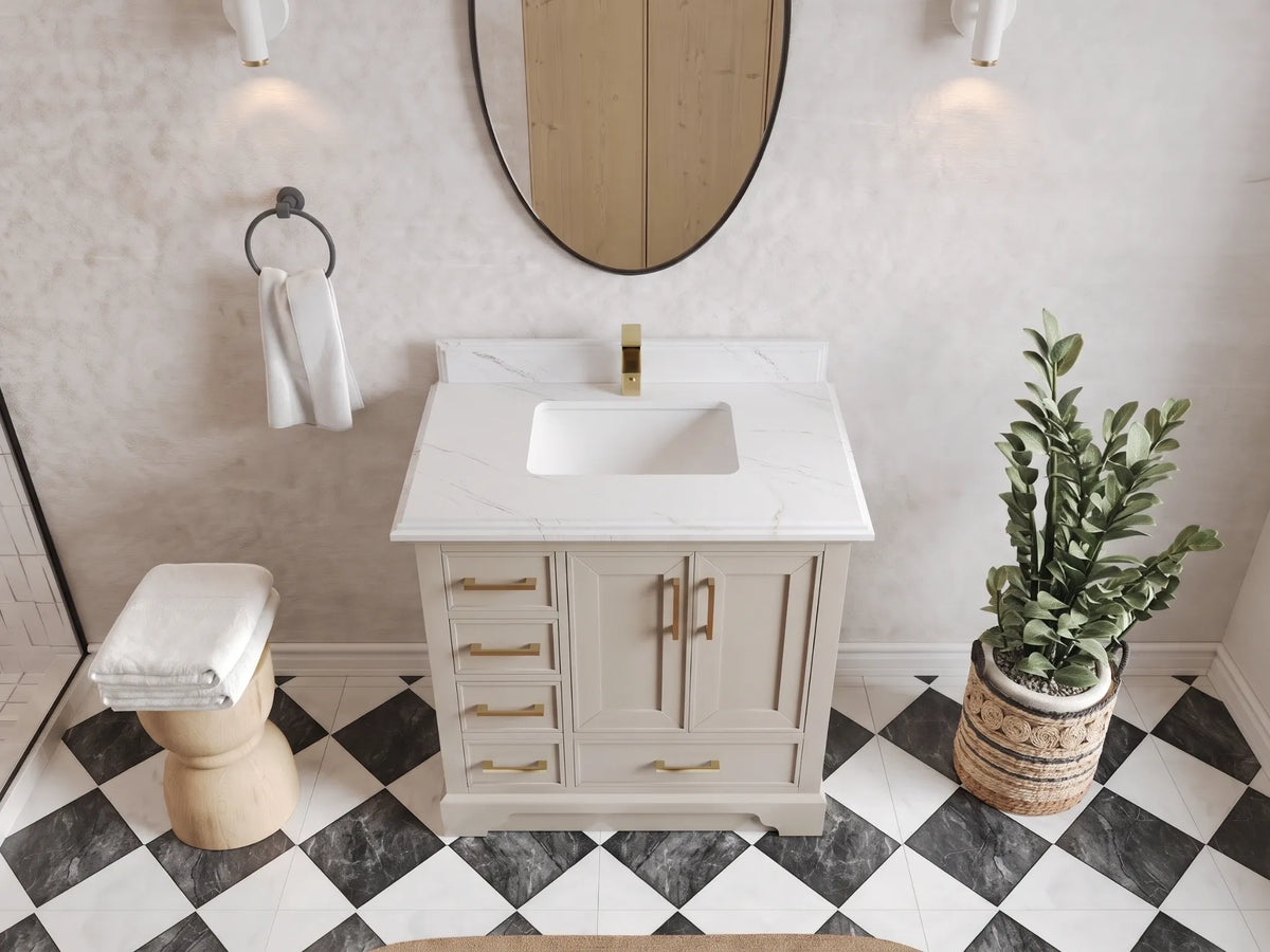 Charlotte 36 in. W x 22 in. D Center Sink Bathroom Vanity