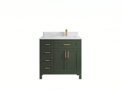 Cambridge 36 in. W x 22 in. D Right Offset Sink Bathroom Vanity