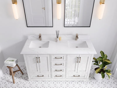Boston 60 in. W x 22 in. D Double Sink Bathroom Vanity