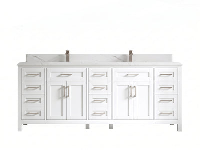 Cambridge 84 in. W x 22 in. D Double Sink Bathroom Vanity