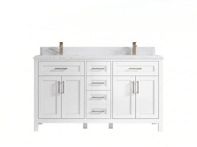 Cambridge 60 in. W x 22 in. D Double Sink Bathroom Vanity