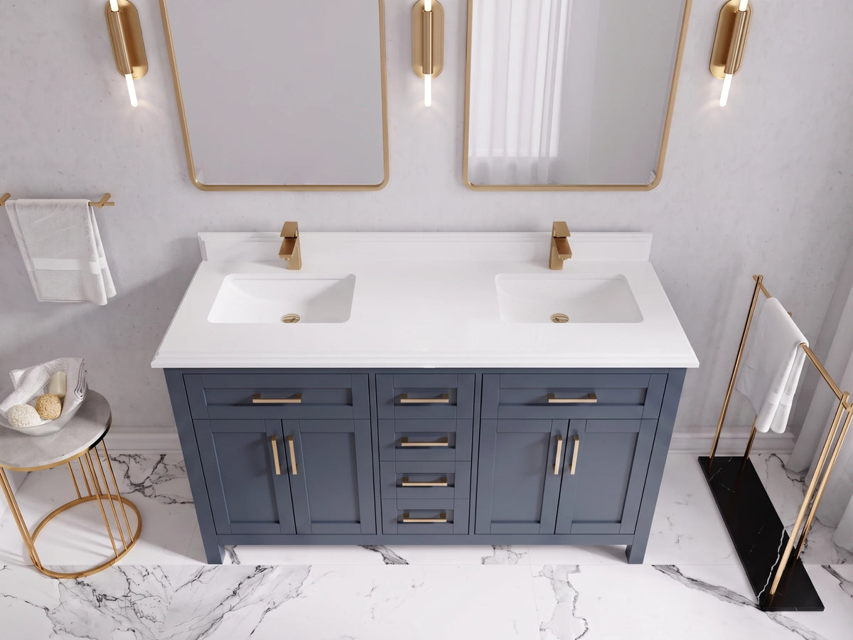 Cambridge 60 in. W x 22 in. D Double Sink Bathroom Vanity