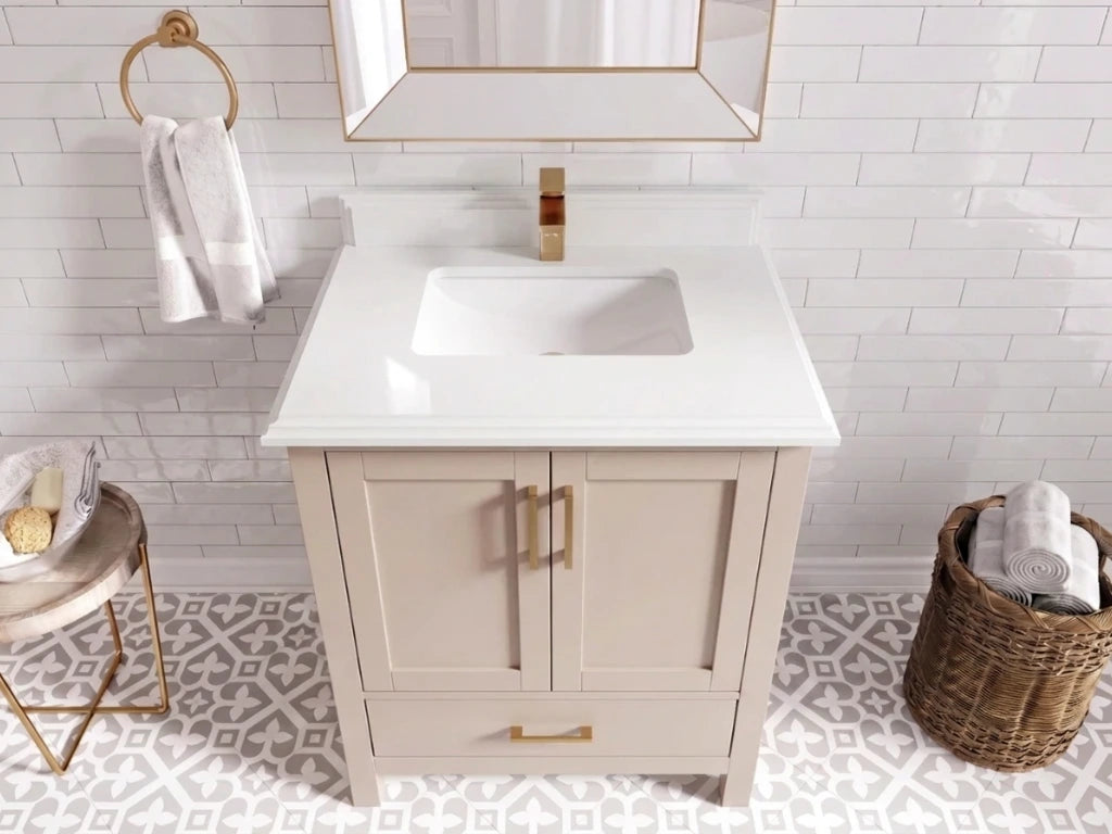 Malibu 30 in. W x 22 in. D Single Sink Bathroom Vanity | 
              
                Pink
                
                  
             - MLB_PNK_WHQZ_30 - photo №18