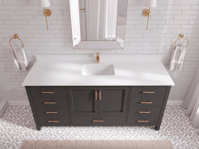 Malibu 72 in. W x 22 in. D Single Sink Bathroom Vanity