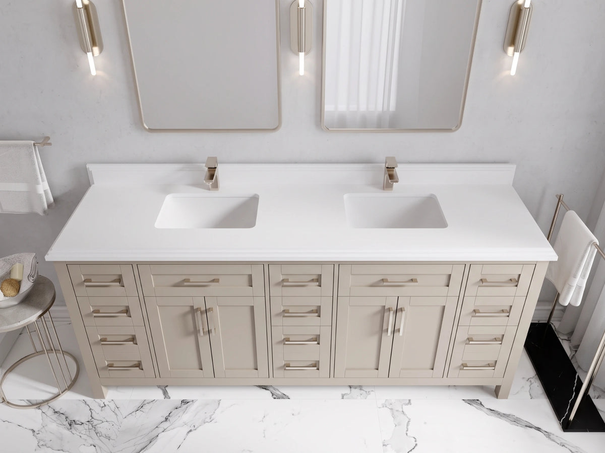 Cambridge 80 in. W x 22 in. D Double Sink Bathroom Vanity